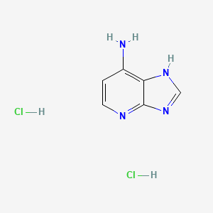 molecular formula C6H8Cl2N4 B11895737 3H-Imidazo[4,5-b]pyridin-7-amine dihydrochloride 