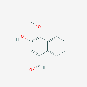 molecular formula C12H10O3 B11895767 3-Hydroxy-4-methoxynaphthalene-1-carbaldehyde CAS No. 75965-71-8