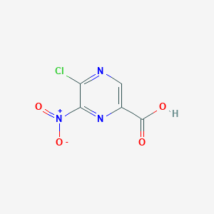 molecular formula C5H2ClN3O4 B11895819 5-Chloro-6-nitropyrazine-2-carboxylic acid 