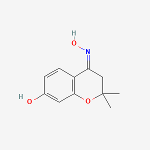 molecular formula C11H13NO3 B11895867 7-Hydroxy-2,2-dimethylchroman-4-one oxime 