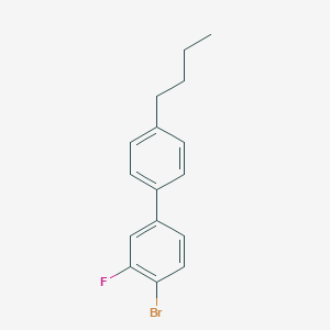 molecular formula C16H16BrF B118959 4-Bromo-4'-butyl-3-fluoro-1,1'-biphenyl CAS No. 149451-95-6