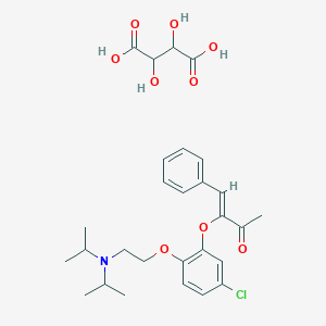 (Z)-3-(5-Chloro-2-(2-(diisopropylamino)ethoxy)phenoxy)-4-phenyl-3-buten-2-one tartrate 2H2O