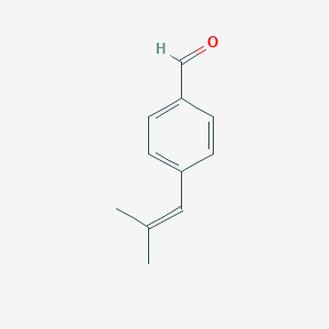 molecular formula C11H12O B118960 4-(2-Methylprop-1-enyl)benzaldehyde CAS No. 145589-31-7