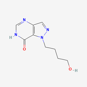 molecular formula C9H12N4O2 B11896048 1-(4-Hydroxybutyl)-1H-pyrazolo[4,3-d]pyrimidin-7(6H)-one CAS No. 923284-13-3