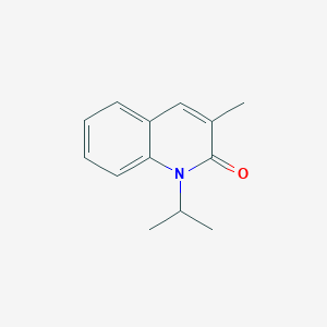 molecular formula C13H15NO B11896061 1-Isopropyl-3-methylquinolin-2(1H)-one 