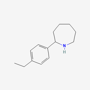 molecular formula C14H21N B11896111 2-(4-Ethylphenyl)azepane CAS No. 383131-12-2