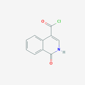 molecular formula C10H6ClNO2 B11896173 1-Hydroxyisoquinoline-4-carbonyl chloride CAS No. 94974-61-5