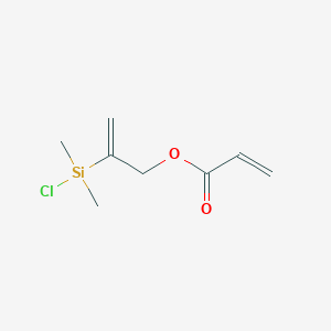 molecular formula C8H13ClO2Si B11896283 2-(Chlorodimethylsilyl)allyl acrylate CAS No. 99869-39-3