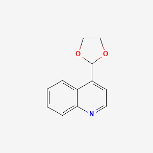 molecular formula C12H11NO2 B11896338 4-(1,3-Dioxolan-2-yl)quinoline 