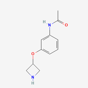 molecular formula C11H14N2O2 B11896386 N-(3-(Azetidin-3-yloxy)phenyl)acetamide 
