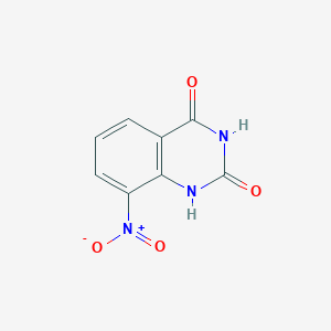molecular formula C8H5N3O4 B11896438 8-Nitroquinazoline-2,4-diol 
