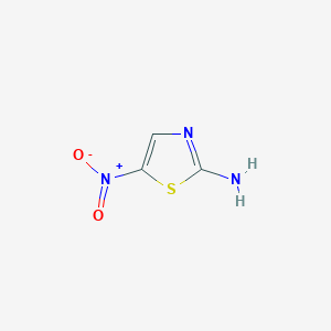 molecular formula C3H3N3O2S B118965 2-Amino-5-nitrothiazole CAS No. 121-66-4