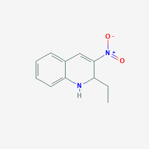 molecular formula C11H12N2O2 B11896575 2-Ethyl-3-nitro-1,2-dihydroquinoline 
