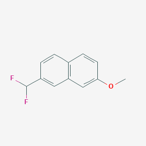 molecular formula C12H10F2O B11896598 2-(Difluoromethyl)-7-methoxynaphthalene 