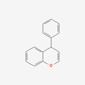 molecular formula C15H12O B11896602 4-Phenyl-4H-1-benzopyran CAS No. 92496-19-0