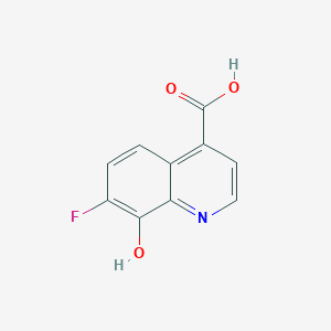 molecular formula C10H6FNO3 B11896647 7-Fluoro-8-hydroxyquinoline-4-carboxylic acid 