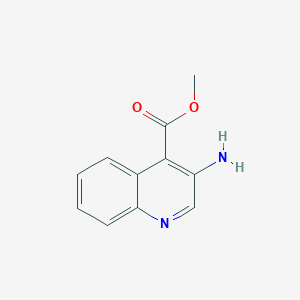 molecular formula C11H10N2O2 B11896659 Methyl 3-aminoquinoline-4-carboxylate 