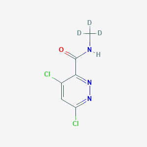 molecular formula C6H5Cl2N3O B11896681 4,6-Dichloro-N-methylpyridazine-3-carboxamide-d3 