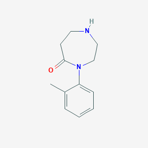molecular formula C12H16N2O B11896687 4-(o-Tolyl)-1,4-diazepan-5-one 