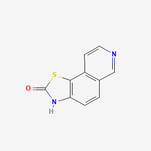 molecular formula C10H6N2OS B11896750 Thiazolo[5,4-f]isoquinolin-2(3H)-one CAS No. 35352-74-0