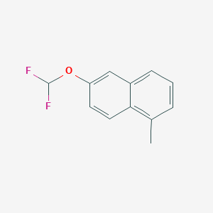 molecular formula C12H10F2O B11896763 2-(Difluoromethoxy)-5-methylnaphthalene 