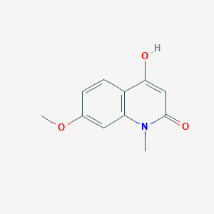 molecular formula C11H11NO3 B11896778 4-Hydroxy-7-methoxy-1-methylquinolin-2(1H)-one 
