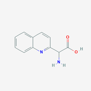 molecular formula C11H10N2O2 B11896810 2-Amino-2-(quinolin-2-yl)acetic acid CAS No. 500755-98-6