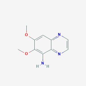 molecular formula C10H11N3O2 B11896873 6,7-Dimethoxyquinoxalin-5-amine CAS No. 6295-30-3