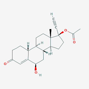 molecular formula C22H28O4 B118969 6|A-Hydroxy Norethindrone Acetate CAS No. 6856-27-5