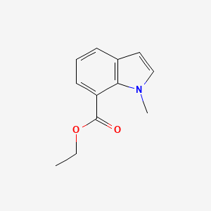 molecular formula C12H13NO2 B11896911 Ethyl 1-methyl-1H-indole-7-carboxylate 