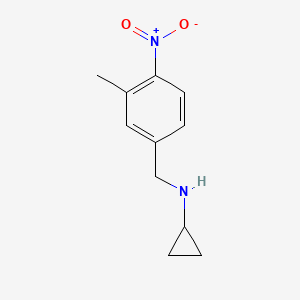 molecular formula C11H14N2O2 B11896968 N-(3-Methyl-4-nitrobenzyl)cyclopropanamine 