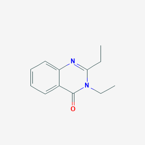 molecular formula C12H14N2O B11896991 4-Quinazolone, 2,3-diethyl CAS No. 59524-92-4