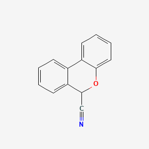 molecular formula C14H9NO B11897101 6-Cyano-6H-dibenzo(b,d)pyran CAS No. 83358-33-2