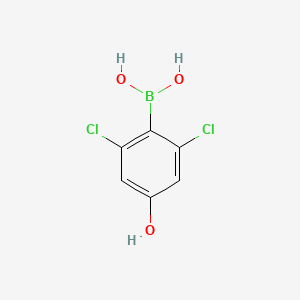 molecular formula C6H5BCl2O3 B11897110 (2,6-Dichloro-4-hydroxyphenyl)boronic acid 