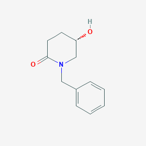 molecular formula C12H15NO2 B11897175 (S)-1-Benzyl-5-hydroxypiperidin-2-one 
