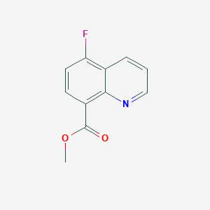 molecular formula C11H8FNO2 B11897253 Methyl 5-fluoroquinoline-8-carboxylate 
