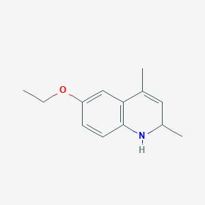 molecular formula C13H17NO B11897272 6-Ethoxy-2,4-dimethyl-1,2-dihydroquinoline 