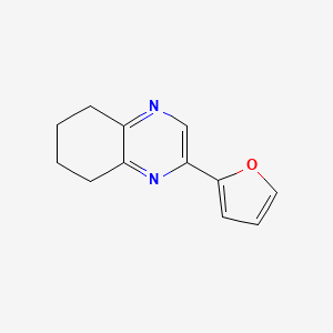 molecular formula C12H12N2O B11897317 2-(Furan-2-yl)-5,6,7,8-tetrahydroquinoxaline 