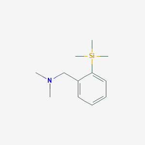 molecular formula C12H21NSi B11897374 N,N-Dimethyl-1-(2-(trimethylsilyl)phenyl)methanamine CAS No. 41839-69-4