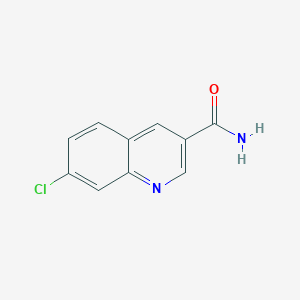 molecular formula C10H7ClN2O B11897397 7-Chloroquinoline-3-carboxamide CAS No. 1296950-49-6