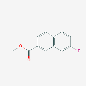 molecular formula C12H9FO2 B11897398 Methyl 7-fluoro-2-naphthoate 