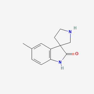 molecular formula C12H14N2O B11897417 5-Methylspiro[indoline-3,3'-pyrrolidin]-2-one 