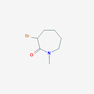 molecular formula C7H12BrNO B11897450 3-Bromo-1-methylazepan-2-one CAS No. 62353-50-8