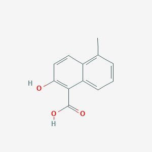 molecular formula C12H10O3 B11897485 2-Hydroxy-5-methyl-1-naphthoic acid 