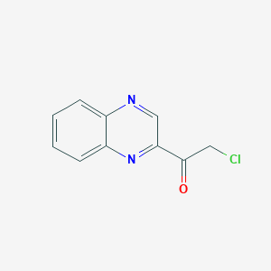 molecular formula C10H7ClN2O B11897554 2-Chloro-1-quinoxalin-2-ylethanone CAS No. 25594-61-0