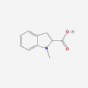 molecular formula C10H11NO2 B118976 1-Methyl-2,3-dihydro-1H-indole-2-carboxylic acid CAS No. 140397-34-8
