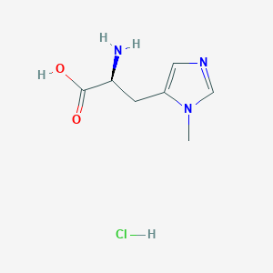 molecular formula C7H12ClN3O2 B11897625 (S)-2-Amino-3-(1-methyl-1H-imidazol-5-yl)propanoic acid hydrochloride 