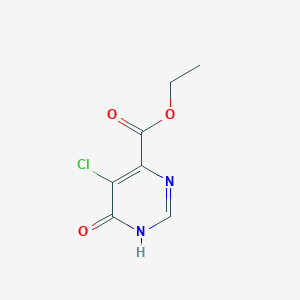 molecular formula C7H7ClN2O3 B11897631 Ethyl 5-chloro-6-hydroxypyrimidine-4-carboxylate 