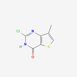 molecular formula C7H5ClN2OS B11897719 2-Chloro-7-methylthieno[3,2-D]pyrimidin-4(3H)-one 