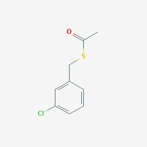 molecular formula C9H9ClOS B11897729 Thioacetic acid S-(3-chloro-benzyl) ester 